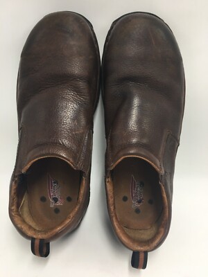 RED WING Men\'s 6702 Brown Leather Steel Toe Slip On Shoes Loafer Work Size 11.5 Red Wing 6702 Men main image 2