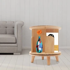 Bookshelf Organizer 360° Rotating Bookcase Storage Shelf Rack Floor Standing