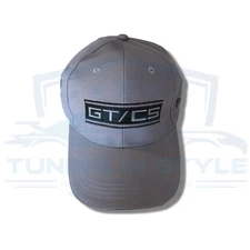 Ford Mustang GT/CS Tri Bar Embroidered Logo Baseball Cap Grey Official Licensed