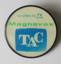 Magnavox TAC Total Automatic Color TV 1972 VARI-VUE Lenticular Pin / Button