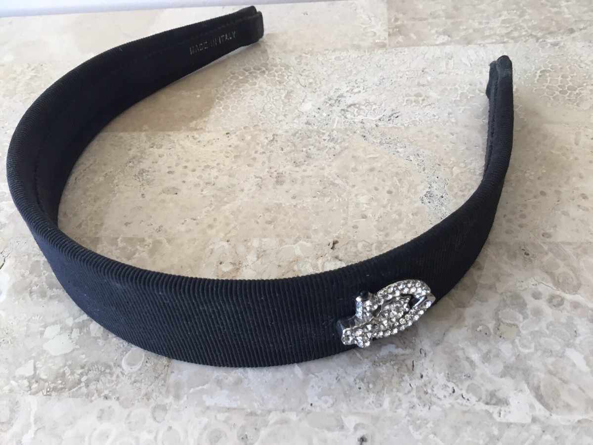 100% Authentic Salvatore Ferragamo Headband Black Ribbon  display picture 2