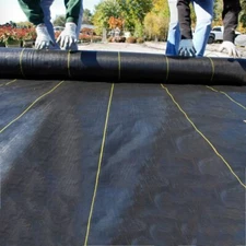 6FTx150FT Woven Ground Cover Landscape Fabric Heavy PP Weed Barrier Garden Mat