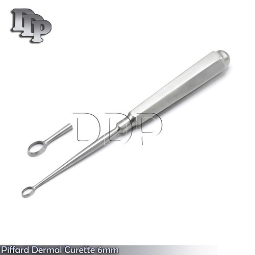 Piffard Dermal Curettes 6MM Oval Shape Cup 6 1/4" Surgical Instruments - Picture 2 of 3