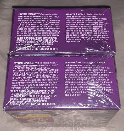 (2) 1998 Imation 2HD 3M Floppy Discs 3.5" 1.44 MB Diskettes 10 Pk IBM Formatted - Picture 5 of 6
