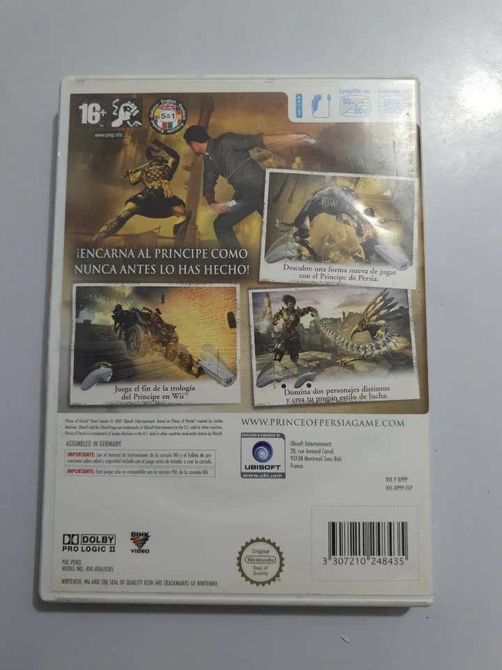 ★ PRINCE OF PERSIA: RIVAL SWORD ★ Nintendo WII, foto 2 de 5