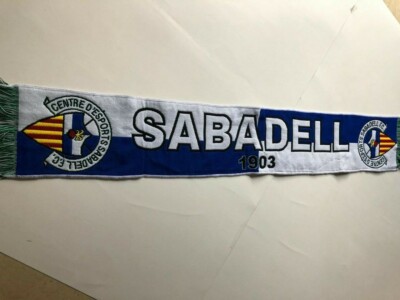 BUFANDA DEL EQUIPO DE FUTBOL CENTRE D'ESPORT SABADELL F.C MUY COTIZADA