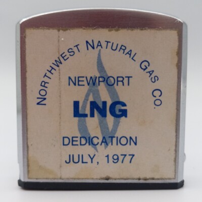Vintage Northwest Natural Gas Tape Measure Barlow B72 Newport OR LNG Tank 1977