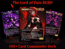 Burn Commander Deck The Lord of Pain Complete EDH Deck Proxy Deck