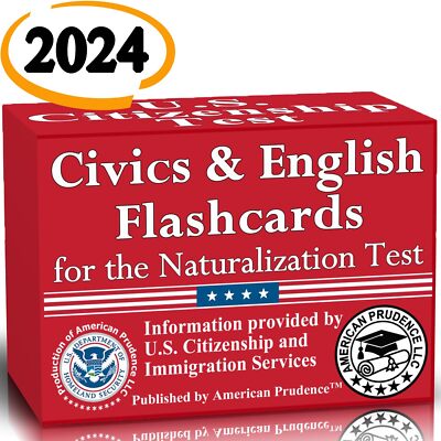 Civics and English flashcards to Study for The US citizenship Test with Offic...