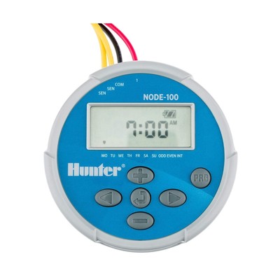 Hunter Industries Sprinkler NODE100 NODE-100 Battery Controller with Solenoid...