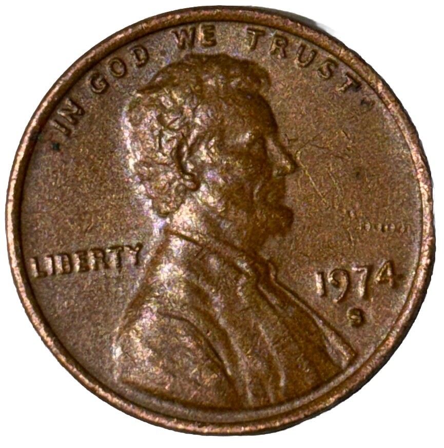 1974 Penny S- MINT MARK RARE AND FINE CONDITION 2 ERROR‼️ | eBay