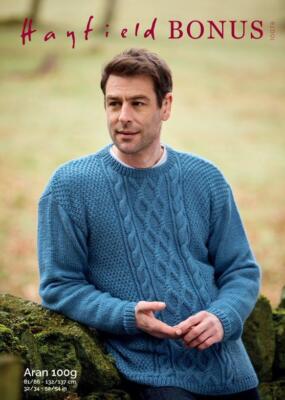 Sirdar Strick Muster - Hayfield Bonus Aran, Pullover 10078