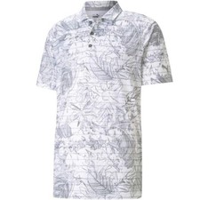 Puma Golf Men's Cloudspun Aerate Golf Polo - Quiet Shade / High Rise - Large