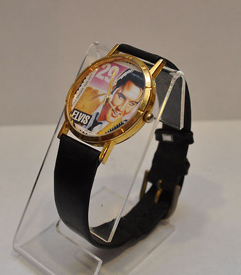 Elvis Presley Commemorative 29 Cent USPS Stamp Watch Leather  display picture 1
