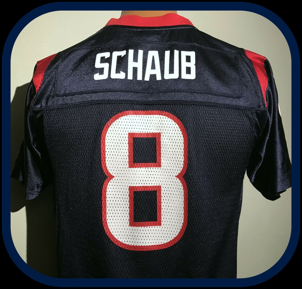 HOUSTON TEXANS MATT SCHAUB REEBOK REPLICA JERSEY YOUTH LARGE 14-16