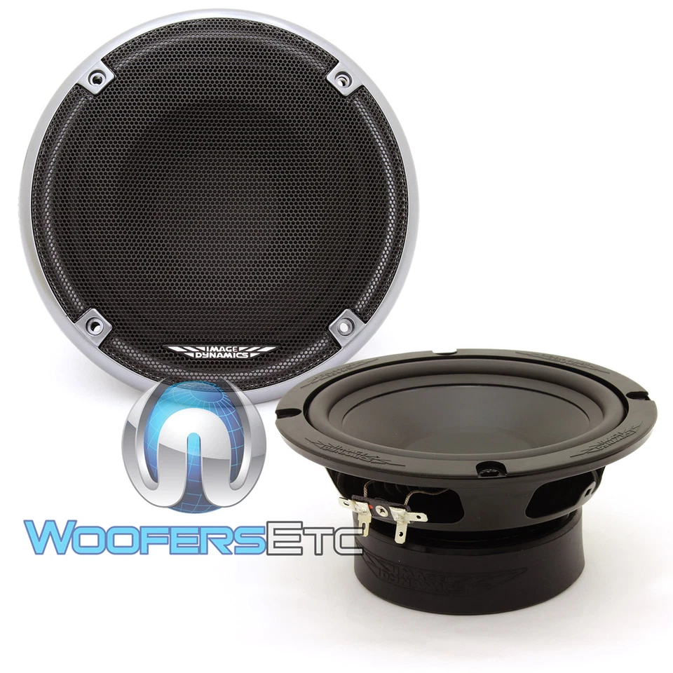 IMAGE DYNAMICS ID65CS 6.5" 100W RMS COMPONENT SPEAKERS TWEETERS CROSSOVERS NEW - Image 3 of 4