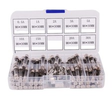 100Pcs/ lot 5 20mm 6 30mm Slow-blow Glass Tube Fuses 5x20mm 6x30mm 250V AMP Fuse