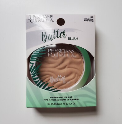 Physicians Formula Butter Blush 6811 Vintage Rouge 0.26oz Murumuru Makeup Cheeks