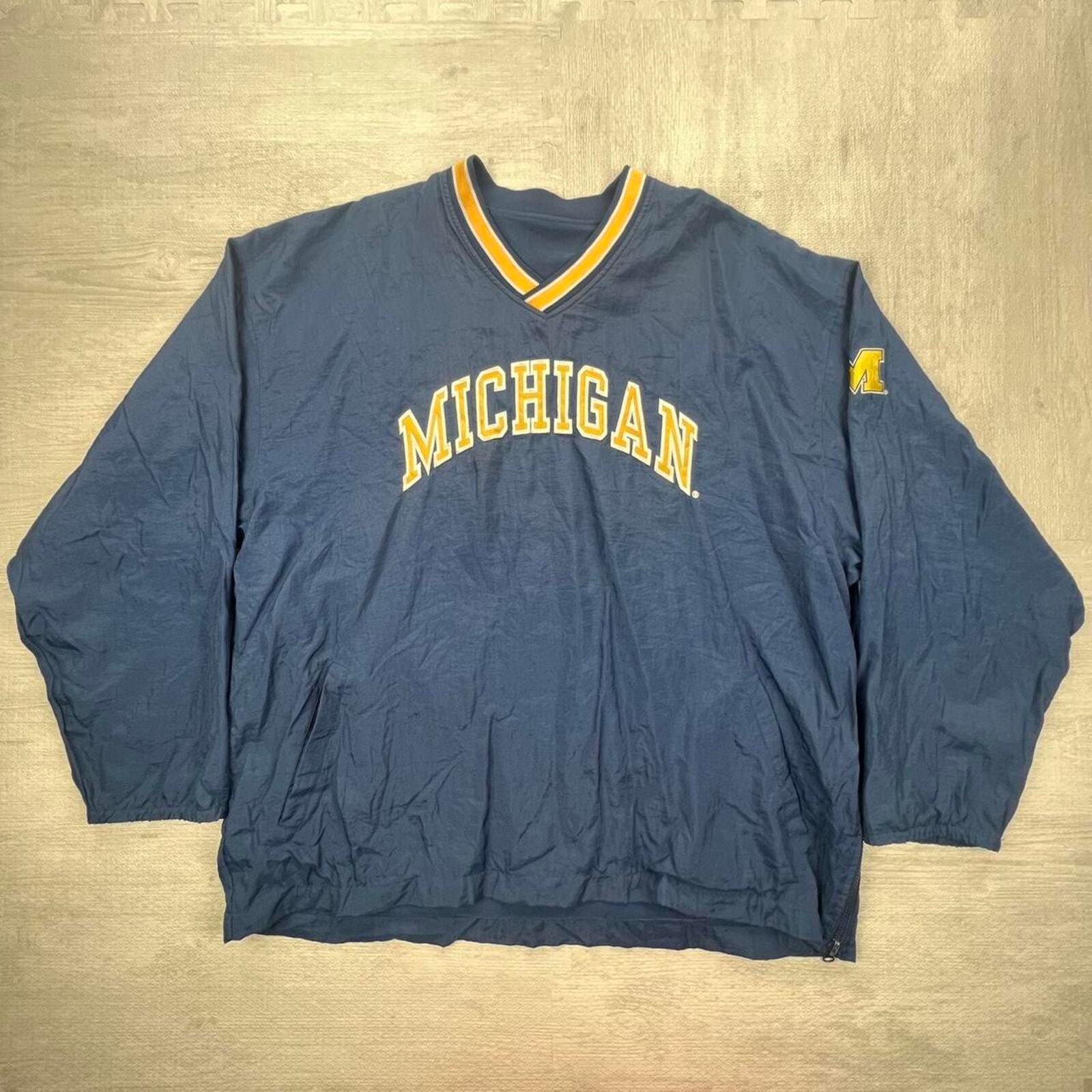 Vintage 90s Michigan Wolverines XL Blue Yellow NCAA College Jacket
