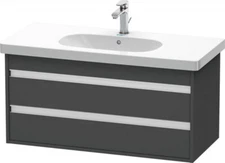 Duravit Ketho Vanity Unit - Wall-Mounted, Graphite Matt