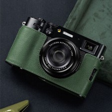 Genuine Leather Camera Half Handle Cases Bag Cover Suitable For Fujifilm X100Vi
