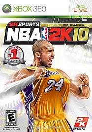 NBA 2K10 Kobe Bryant #24 (Microsoft Xbox 360, 2009)  Disc Only