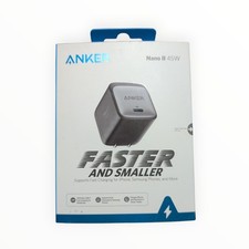 K3-O Anker Nano II 45W USB-C Smaller Wall Charger - Black/Gray A2664J11-1 