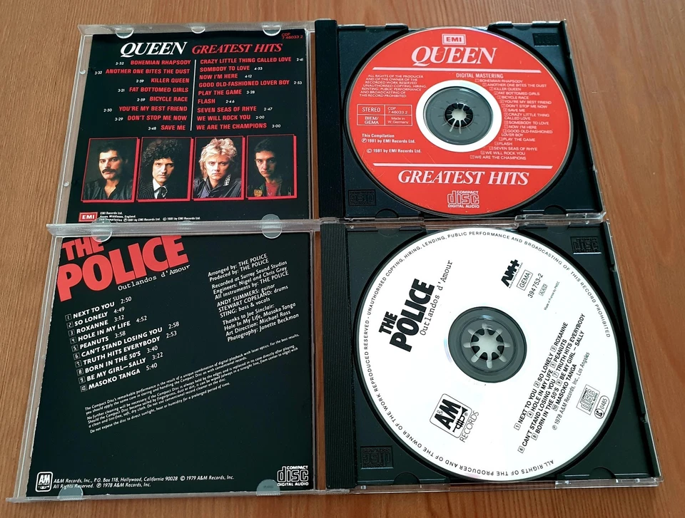 LOT CD ROCK/HARD - ZZ TOP + TOTO + QUEEN + THE POLICE - Photo 4/4