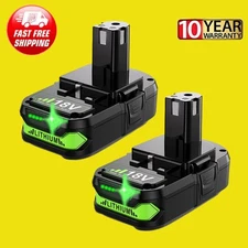 2PACK For RYOBI P108 18V One Plus High Capacity Battery 18 Volt Lithium Ion P102