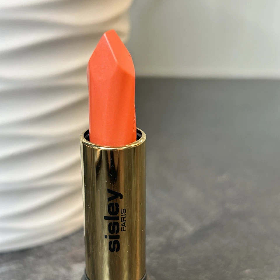 NEW Sisley Hydrating Long Lasting Lipstick L8 Coral Full Size RARE - Image 3 of 4