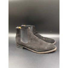 Stivali Alfred Sargent Liverpool Chelsea uomo nero scamosciato made in England D87 8201