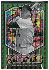 2021 Panini Mosaic #V7 Duke Snider Vintage Green