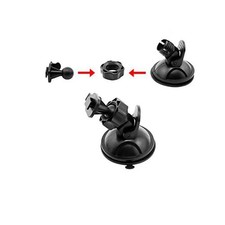 Universal Dash Cam Suction Cup Mount with 6 Adapter Types for Car