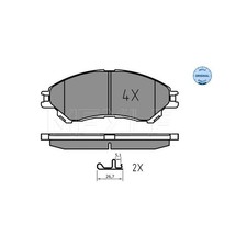 MEYLE 025 259 7916 Bremsbeläge Vorne für Suzuki SX4 Vitara