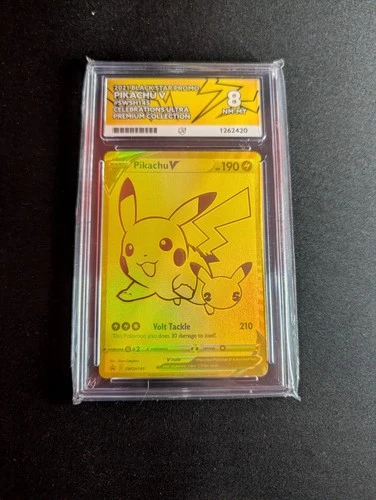 Pokémon Pikachu v SWSH145 Celebrations Promo Card - ACE 8