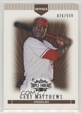 2007 Topps Triple Threads Sepia 76/559 Gary Matthews Jr Gary Matthews #103 4ns