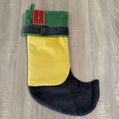 Pottery Barn Buddy the Elf Movie Velvet Christmas Stocking NWT