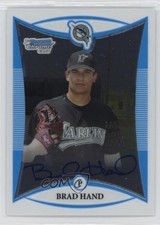 2008 Bowman Draft Prospects Chrome Brad Hand #BDPP124 Auto e1e