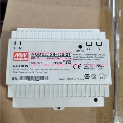 1PCS New Mean Well DR-100-24 24V Switch Power Supply Freight Free