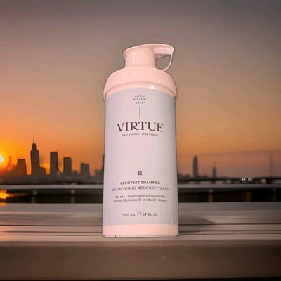 VIRTUE Recovery Shampoo Professional Size 17 oz Pump Bottle Alpha Keratin 60ku