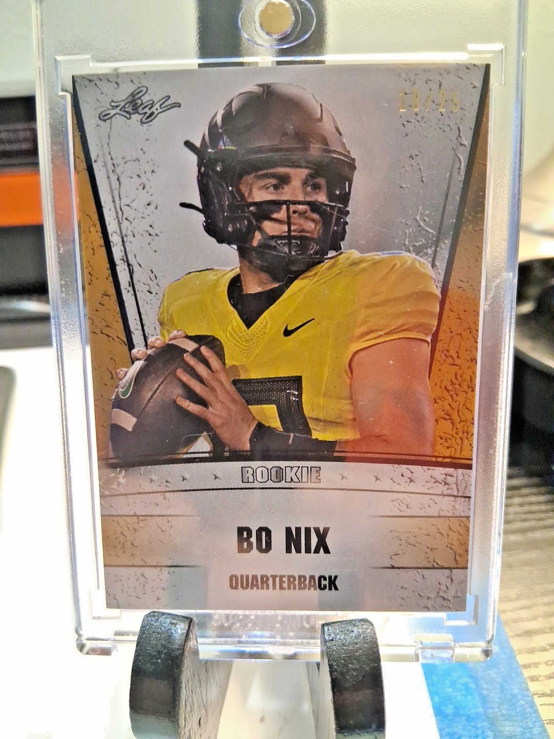BO NIX 2023 LEAF DRAFT #RS-09 SERIAL'D #19/25 YELLOW ROOKIE CARD