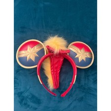 Disney Parks Captain Marvel Minnie Mouse Ears Headband Marvel Avengers Cosplay