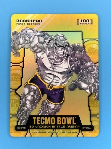 2026 Bo Jackson Battle Arena Tecmo #GC645 Rockhead Gold Coin Flip Steel