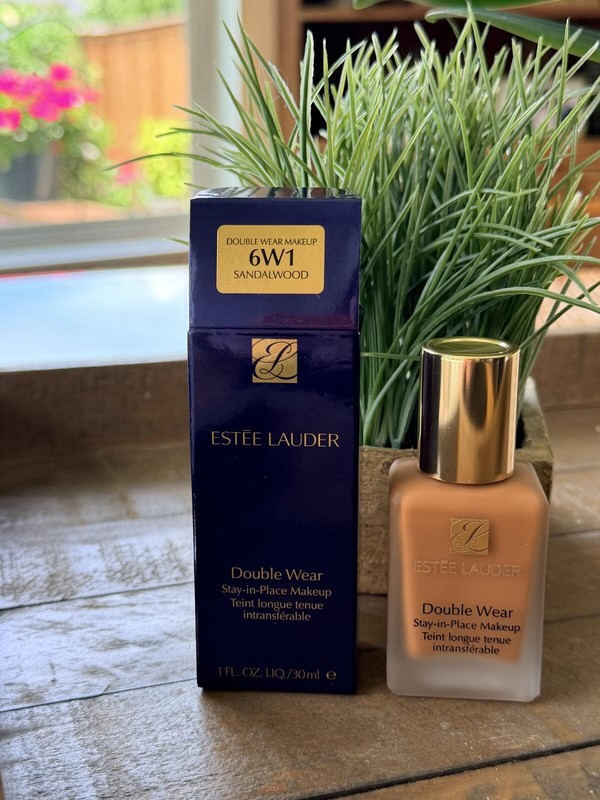 6W1 SANDALWOOD Estee Lauder ORIGINAL Double Wear Stay-in-Place Makeup 1oz Disco