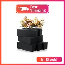 Lallisa 20 Pcs Black Reusable Floral Foam Blocks, 9 x 3 x 3"