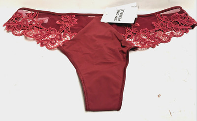 SIMONE PERELE Sag Lipstick  Microfiber / Lace Thong Panty, New with tag assorted