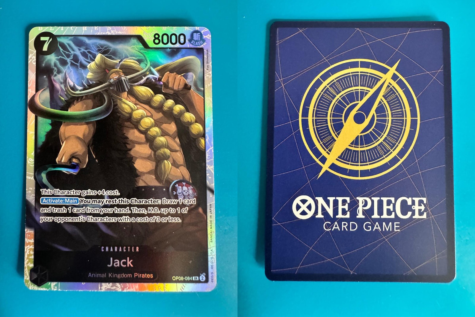 Jack OP08-084 Super Rare Two Legends One Piece Foil Near Mint