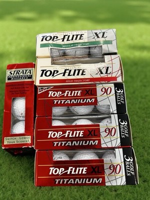 New Lot of 18 Balls Top Flight Various Golf Balls XL STRATA Professional