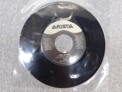 Yes 7'' Vinyl Single Lift Me Up Give & Take Prog Rock Arista Records 1991 Bonus