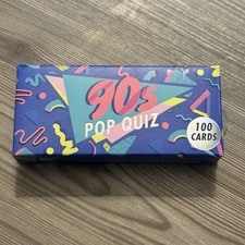 90s Pop Quiz Trivia Card Game 100 Cards